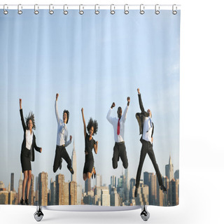 Personality  Business People And Teamwork Concept  Shower Curtains