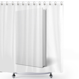 Personality  Blank Vertical Book Template. Shower Curtains