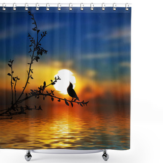 Personality  Beautiful Landscape Shower Curtains