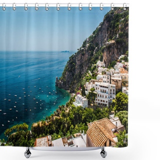 Personality  Picturesque Amalfi Coast. Positano, Italy Shower Curtains