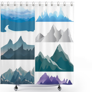 Personality  Mountain Set Shower Curtains