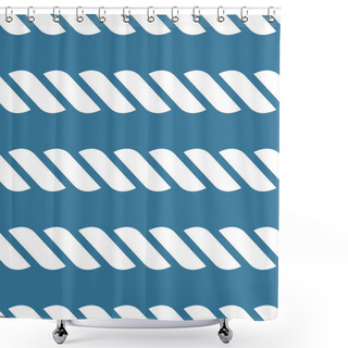 Personality  Nautical Rope Pattern Shower Curtains