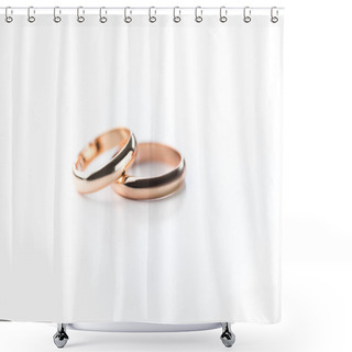 Personality  Golden Wedding Rings  Shower Curtains