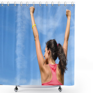Personality  Woman Victory Shower Curtains