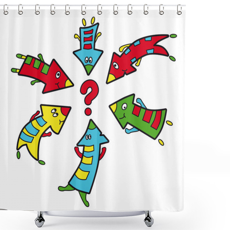 Personality  Arrows Shower Curtains