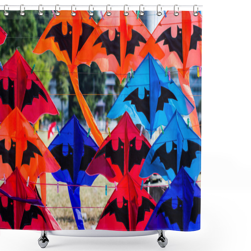 Personality  Kite On The Rails Shower Curtains