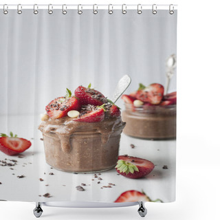 Personality  Chocolate Smoothie Ice Cream Shower Curtains