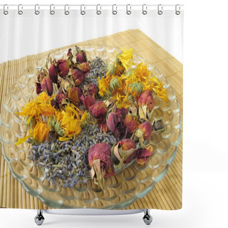 Personality  Flowers Potpourri Shower Curtains