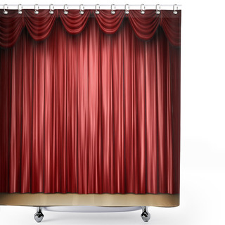 Personality  Red Theater Curtain Shower Curtains