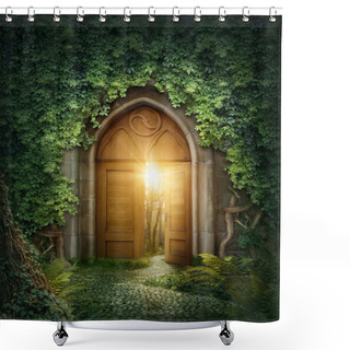 Personality  Mysterious Entrance Shower Curtains