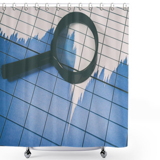 Personality  Financial Charts, Market Analysis Shower Curtains