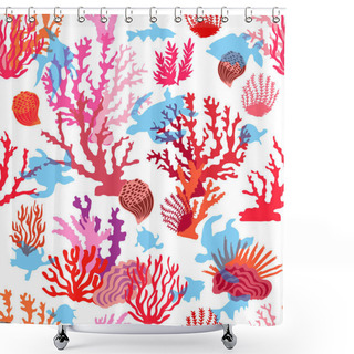 Personality  Tropical Ocean Corals. Shower Curtains