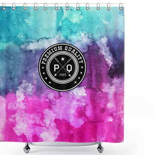 Personality  Watercolor Background Shower Curtains