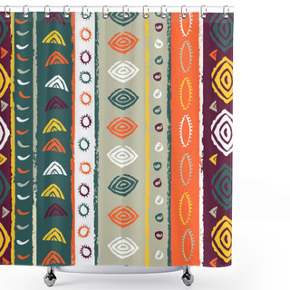 Personality  Abstract Ethnic Seamless Pattern Shower Curtains