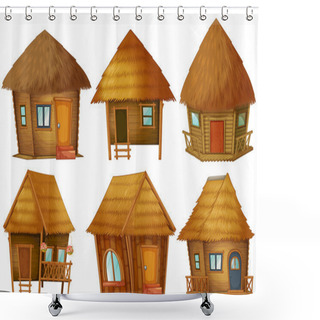 Personality  Cottage Set Shower Curtains