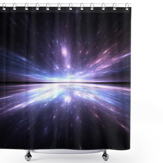 Personality  Time Warp Background, Traveling In Space. Shower Curtains
