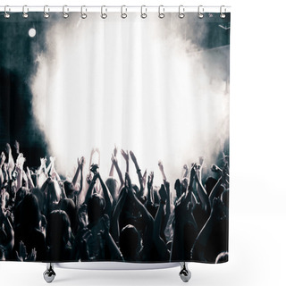 Personality  Concert Crowd Shower Curtains