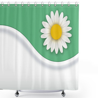 Personality  Green Flower Background  Shower Curtains