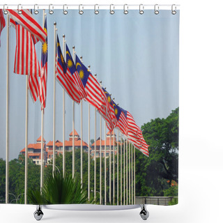 Personality  Malaysian Flags Shower Curtains