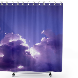 Personality  Sun Rays Through The Clouds Shower Curtains