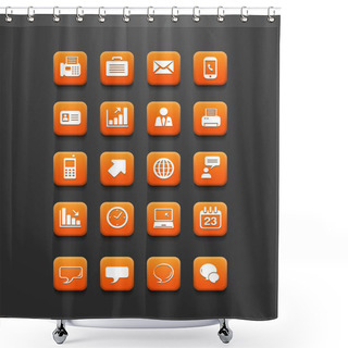 Personality  Set Of Icons, Vector Illustration  Shower Curtains