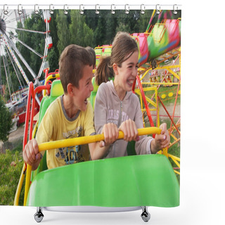 Personality  Children's Amusement Park Shower Curtains