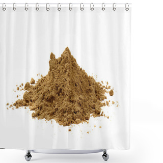 Personality  Sand Isolated On The White Background Shower Curtains