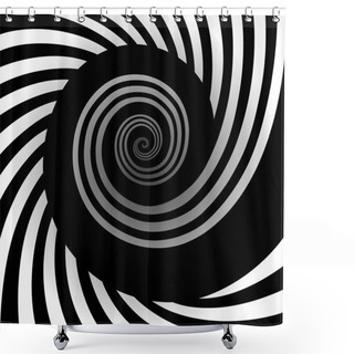 Personality  Abstract Background With Spiral Shower Curtains