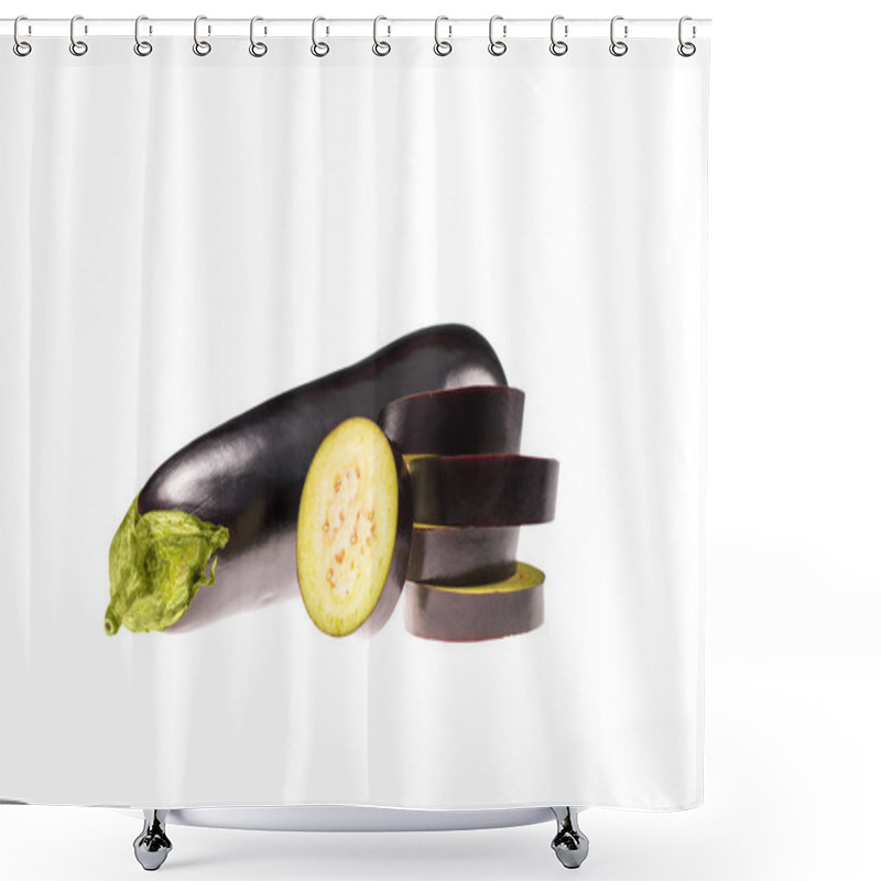 Personality  Raw Sliced Eggplants Shower Curtains