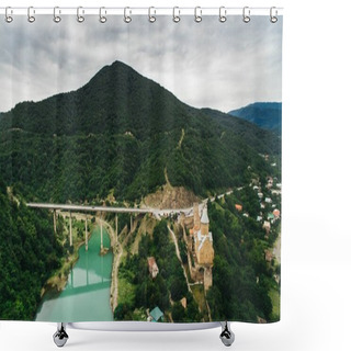 Personality  City In Mountains, Georgia Shower Curtains