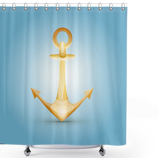 Personality  Anchor Vector, Vector  Illustration  Shower Curtains