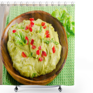 Personality  Guacamole Shower Curtains