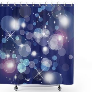 Personality  Flickering Lights . Shower Curtains