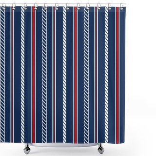 Personality  Seamless Pattern With Nautical Elements Shower Curtains