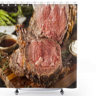 Personality  Homemade Grass Fed Prime Rib Roast Shower Curtains