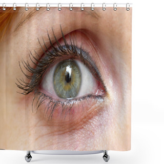 Personality  Woman Eye Shower Curtains