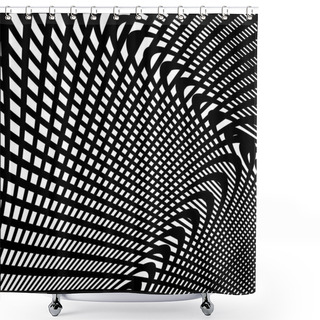 Personality  Abstract Monochromatic Background Shower Curtains