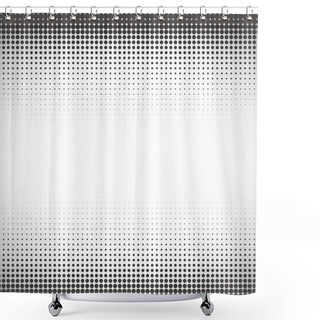 Personality  Abstract Halftone Pattern Shower Curtains