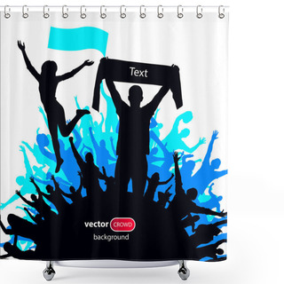 Personality  Posters With Cheering People Shower Curtains