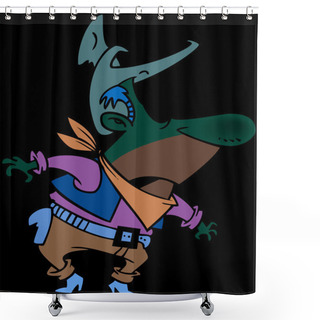 Personality  Cartoon Cowboy Shower Curtains