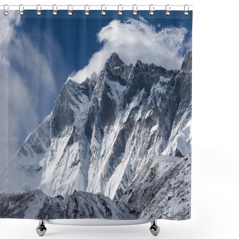 Personality  Dramatic View Over Himalaya Mountains On A Cloudy Day Brilliant Photo Shower Curtains