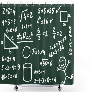 Personality  School Board Shower Curtains