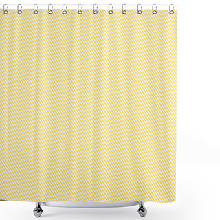 Personality  Striped Diagonal Yellow And White Pattern Texture Shower Curtains