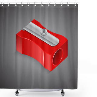 Personality  Vector Red Pencil Sharpener Shower Curtains