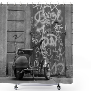 Personality  Scooter Shower Curtains