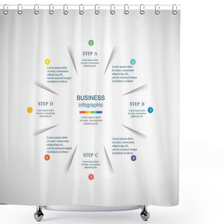 Personality  Vector Infographic Shower Curtains