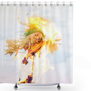 Personality  Scarecrow Shower Curtains