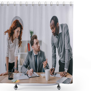 Personality  Businesspeople Shower Curtains
