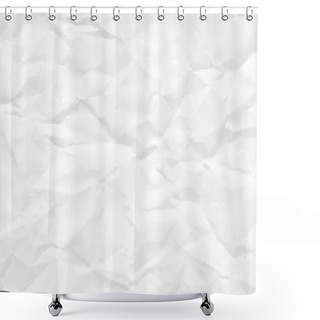 Personality  Paper Crumpled Seamless Texture Shower Curtains
