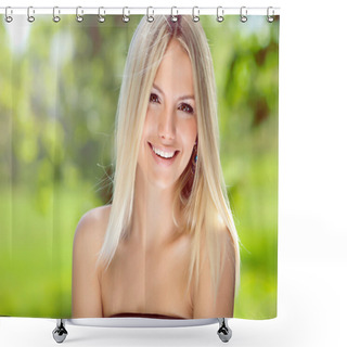 Personality  Young Beautiful Girl Shower Curtains